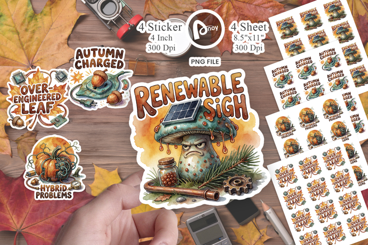 Botanical Cyborg Sticker