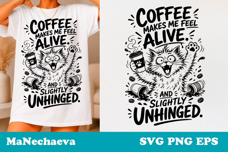 Sarcastic Cat SVG Design | Do Not Disturb Fluff Quote