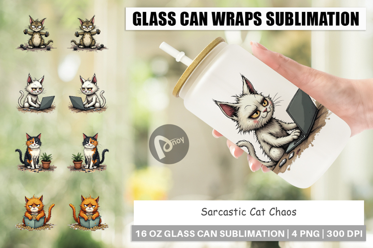 Glass Can Cat Chaos