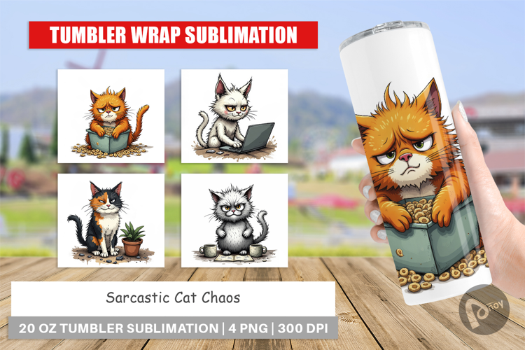 Tumbler Cat Chaos