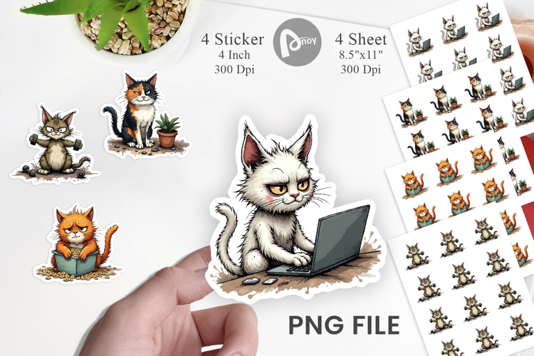 Cat Chaos Sticker