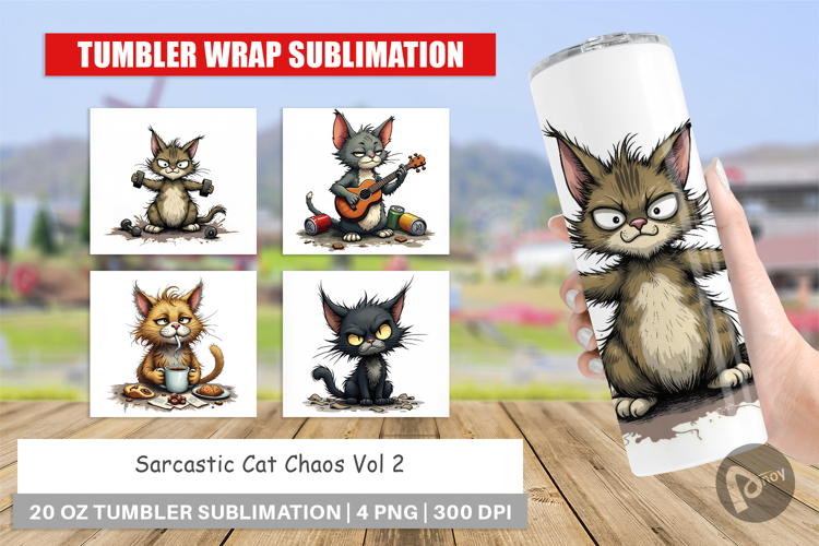 Tumbler Cat Chaos