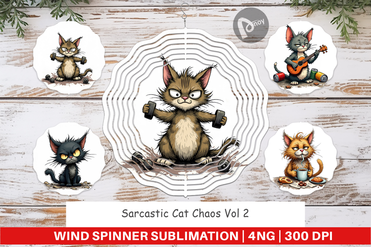 Wind Spinner Cat Chaos