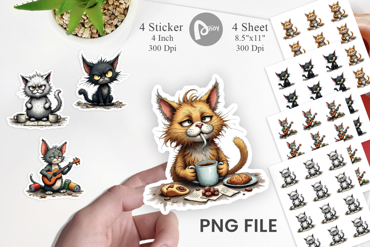 Cat Chaos Sticker