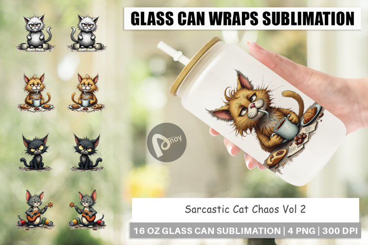 Glass Can Cat Chaos