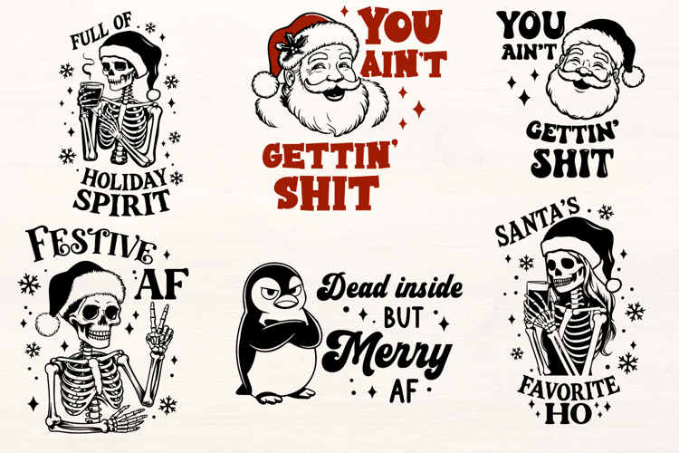 Sarcastic Christmas Bundle SVG