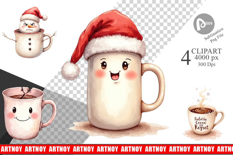 Christmas Watercolor Clipart Image 14