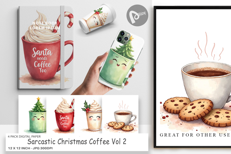 Christmas Watercolor Clipart