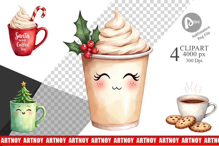 Christmas Watercolor Clipart Image 8