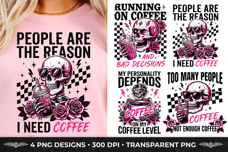 Antisocial Sarcastic Funny Coffee Lover Humor T-Shirt Design