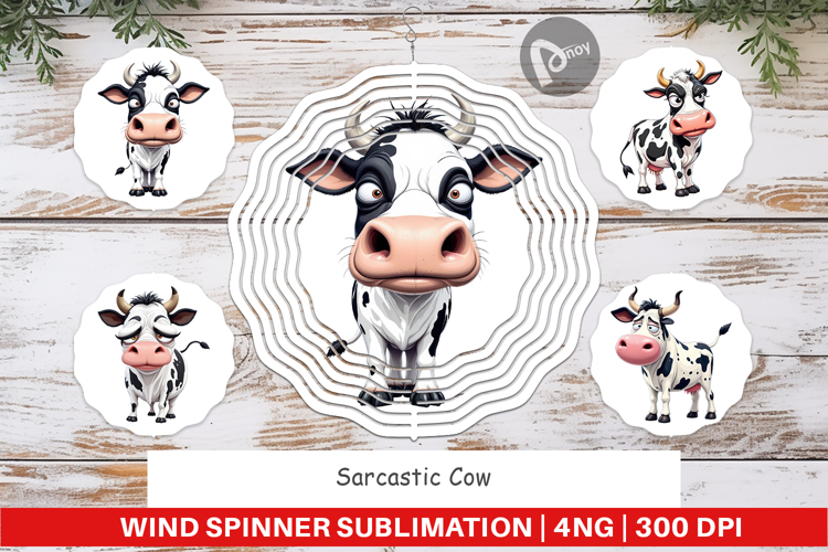 Wind Spinner Sarcastic Cow