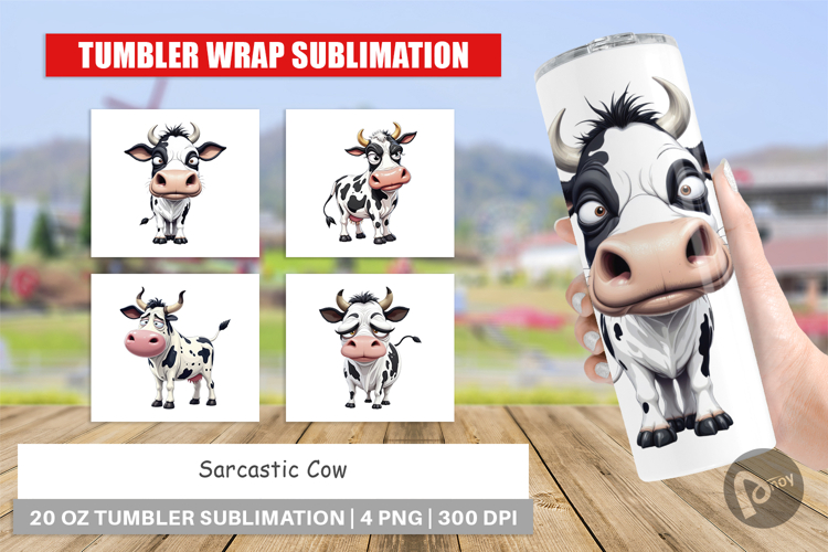Tumbler Sarcastic Cow