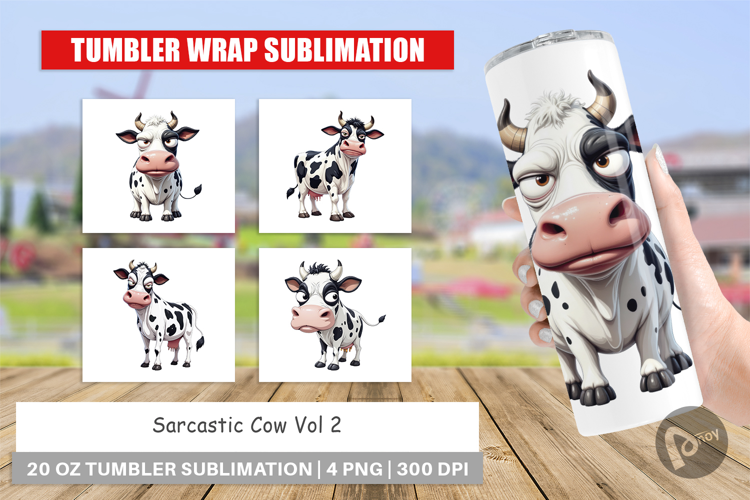 Tumbler Sarcastic Cow