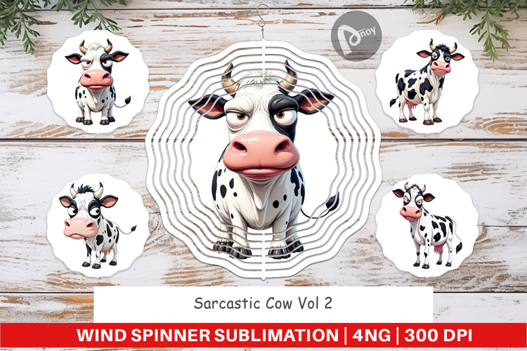 Wind Spinner Sarcastic Cow