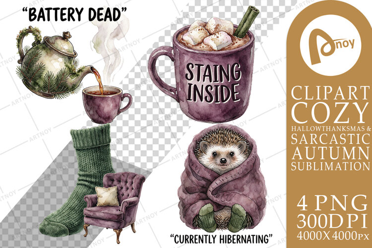 Cozy Season Survival Kit Sublimation example image 1