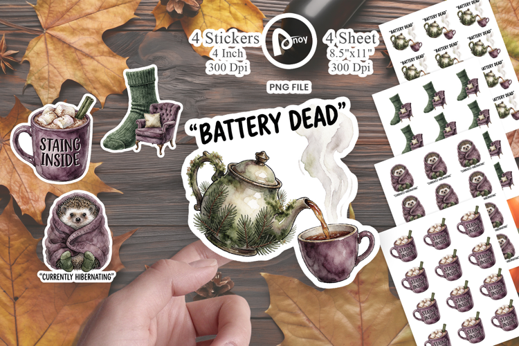 Cozy Season Survival Kit Sticker