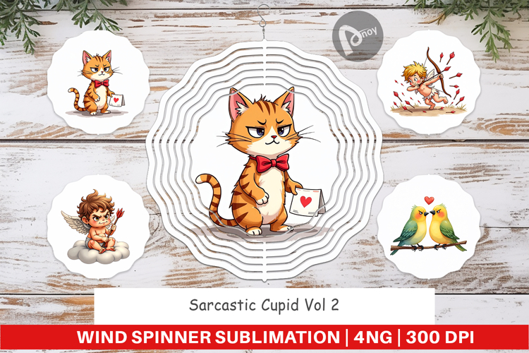 Sarcastic Cupid Anti-Valentine Spinner