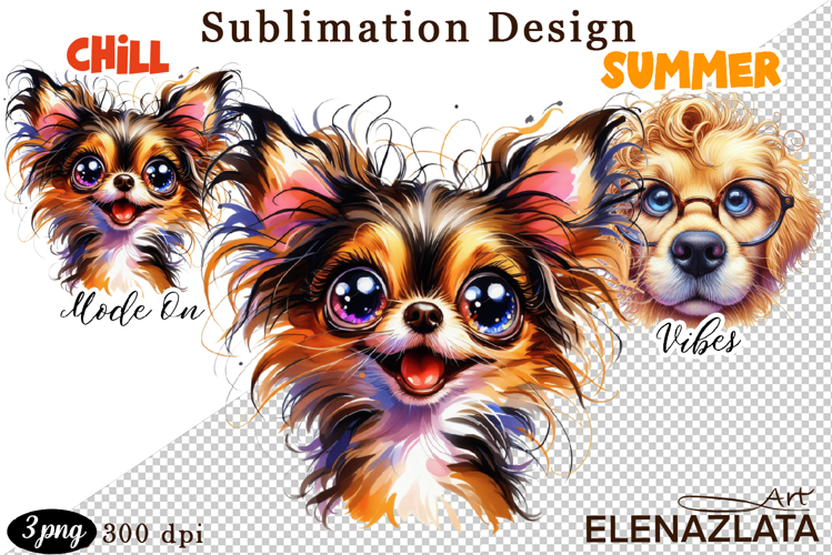 Cute Sarcastic duckling , dog sublimation clipart