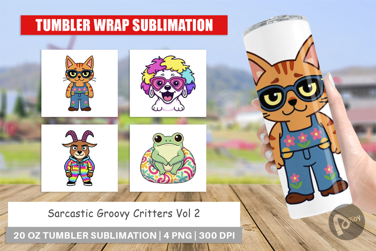 20 Oz Skinny Tumbler Sublimation Designs Image 4