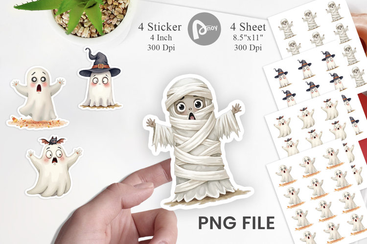 Sarcastic Halloween Ghost Sticker