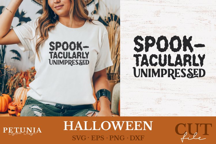 Sarcastic Halloween svg cut file being used as a funny Halloween Shirt Print
