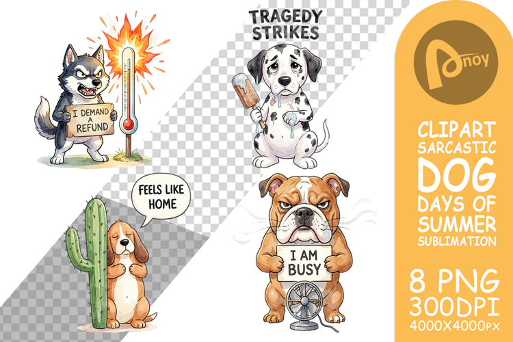 Sarcastic Heatwave Dog Sublimation