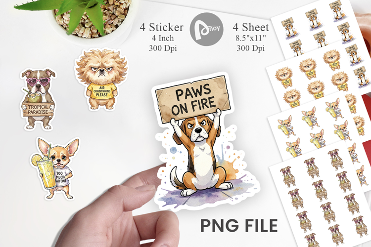 Sarcastic Heatwave Dog Sticker