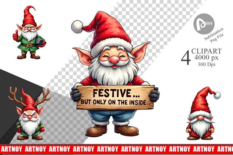 Christmas Gnome Clipart Image 14