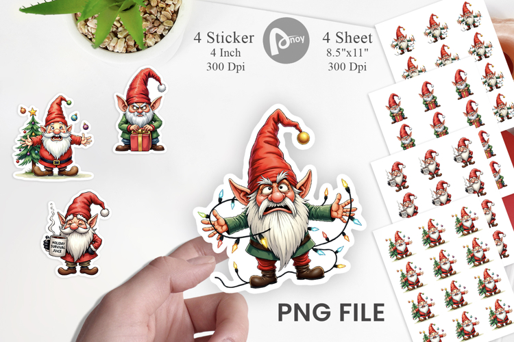 Sarcastic Holiday Gnomes Sticker