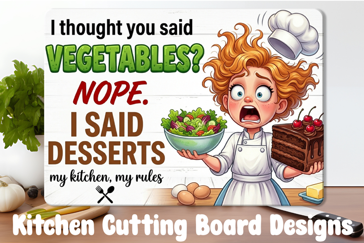 Funny Sarcastic Kitchen Cutting Board Design Collection