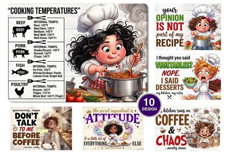 Funny Sarcastic Kitchen Cutting Board Design Bundle