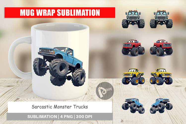 Monster Trucks Clipart Image 16