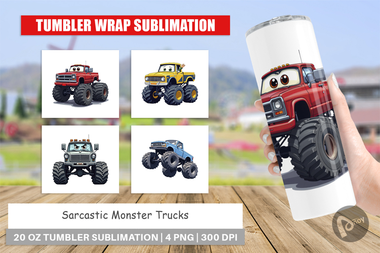 Monster Trucks Clipart Image 12