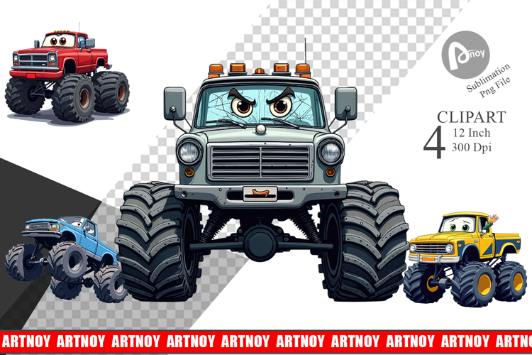 Monster Trucks Clipart Image 8