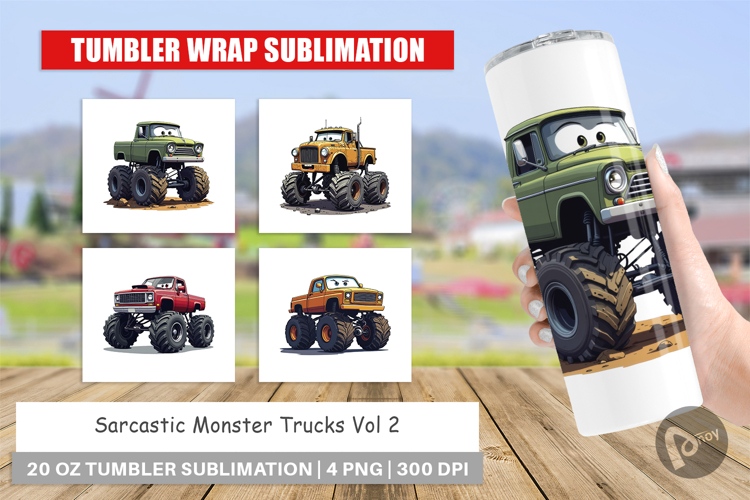 Monster Trucks Clipart Image 11
