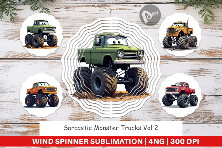Monster Trucks Clipart Image 9