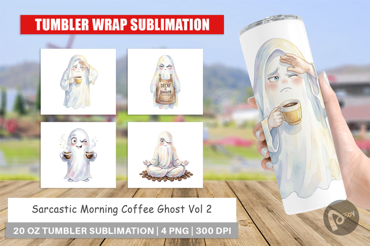 Sarcastic Coffee Ghost Tumbler
