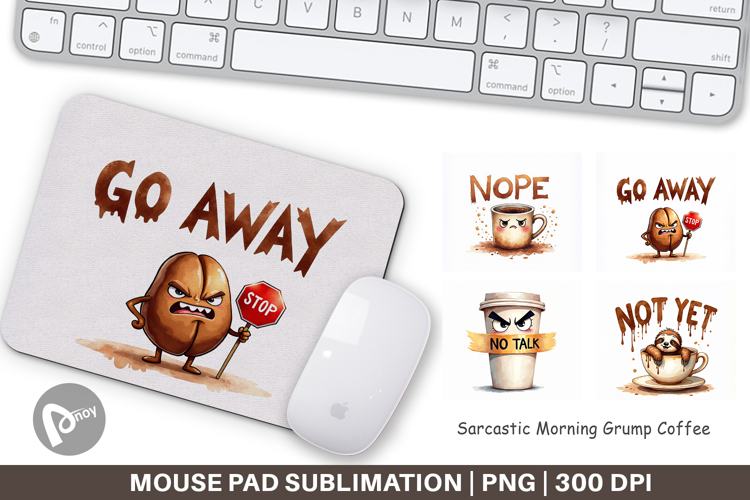 Morning Grump Coffee Mouse Pad