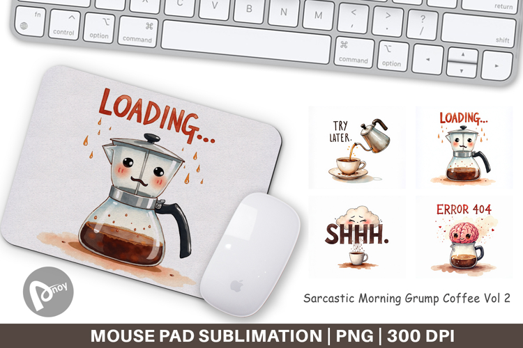 Morning Grump Coffee Mouse Pad