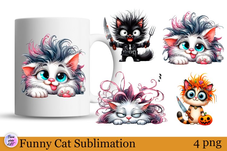 Funny cat Sublimation | Sarcastic halloween Print