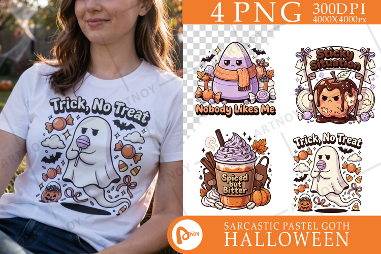 Pastel Halloween Treat Sublimation