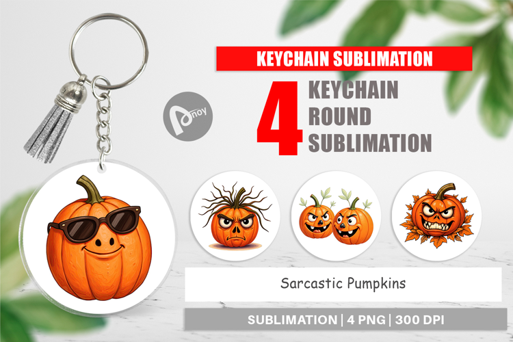 Keychain Sarcastic Pumpkins