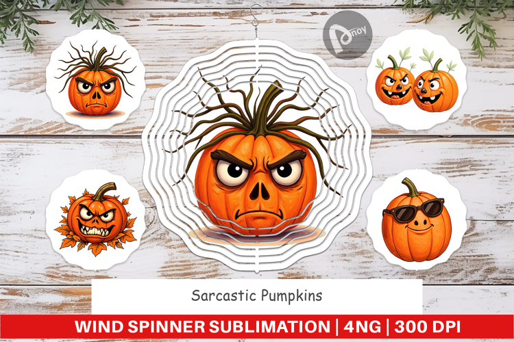 Wind Spinner Sarcastic Pumpkins