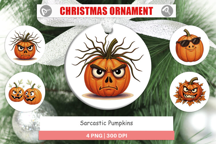 Ornament Sarcastic Pumpkins example image 1