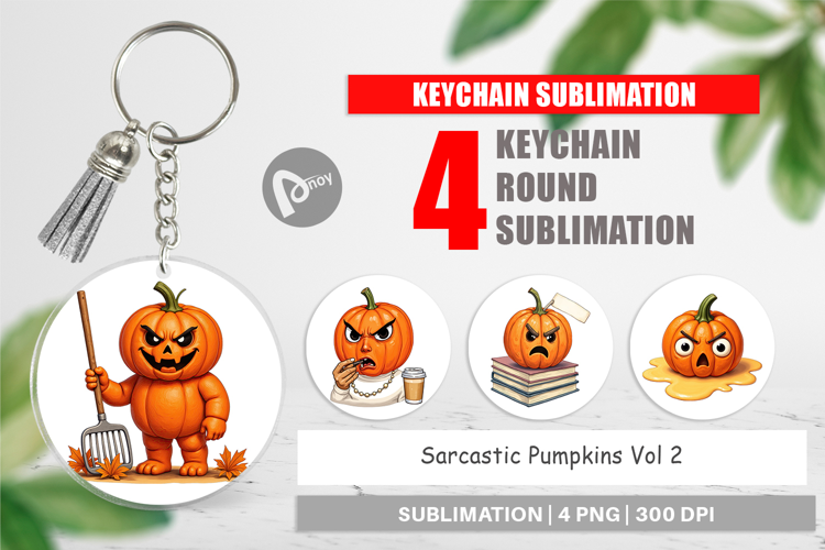 Keychain Sarcastic Pumpkins