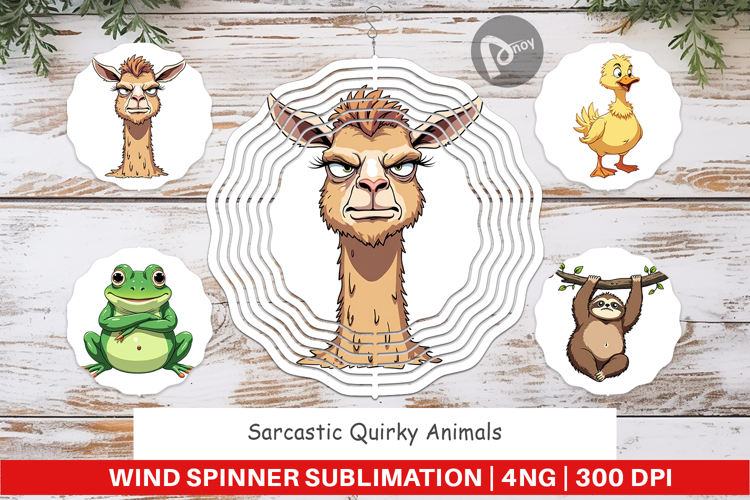 Wind Spinner Quirky Sarcastic Animals