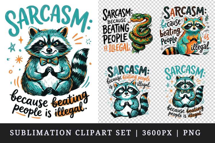 Sarcastic Quote clipart printable sublimation design png