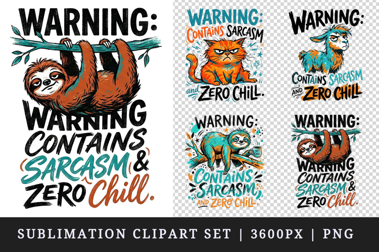 Sarcastic Quote clipart printable sublimation design png