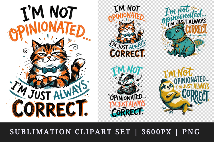 Sarcastic Quote clipart printable sublimation design png
