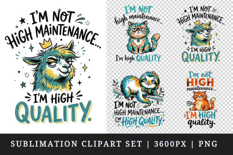 Sarcastic Quote clipart printable sublimation design png